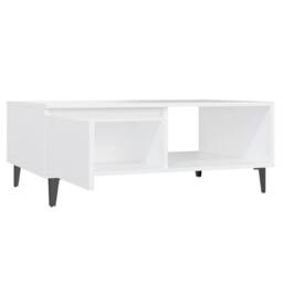 Berkfield Home Coffee Table White 90x60x35 cm Engineered Wood - Size: 90 x 60 x 35 cm - thumbnail 5