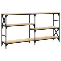 Berkfield Home Console Table Sonoma Oak 150x29x76.5 cm Engineered Wood in Brown - thumbnail 6