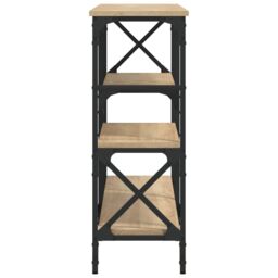 Berkfield Home Console Table Sonoma Oak 150x29x76.5 cm Engineered Wood in Brown - thumbnail 5
