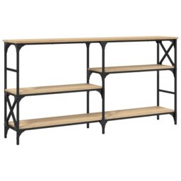 Berkfield Home Console Table Sonoma Oak 150x29x76.5 cm Engineered Wood in Brown - thumbnail 2