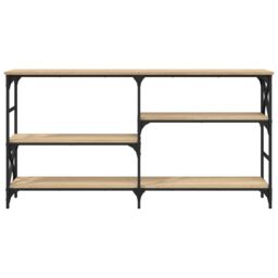Berkfield Home Console Table Sonoma Oak 150x29x76.5 cm Engineered Wood in Brown - thumbnail 4
