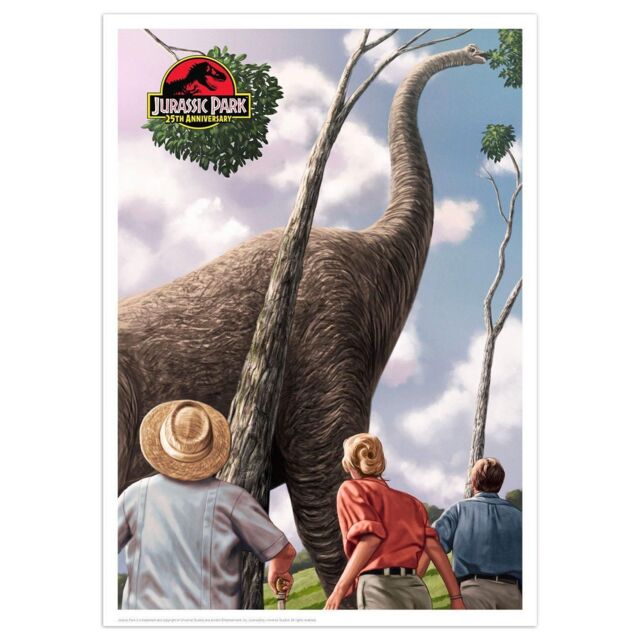 Jurassic Park Limited Edition Dinosaur A3 Art Print - image 1