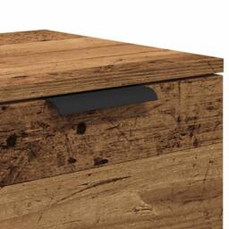 Berkfield Home TV Cabinet Old Wood 102x35x36.5 cm Engineered Wood in Brown - thumbnail 8