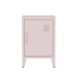 sweeek Industrial metal bedside table with 1 door in Pink - thumbnail 5