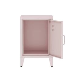 sweeek Industrial metal bedside table with 1 door in Pink - thumbnail 6
