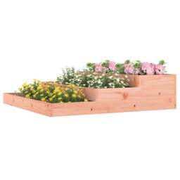 Berkfield Home Planter 107x107x27 cm Solid Wood Douglas in Light Tan - Size: 107 x 107 x 27 cm - thumbnail 1