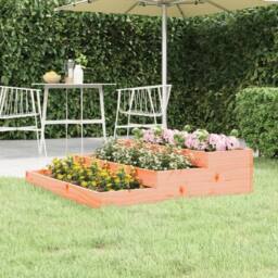 Berkfield Home Planter 107x107x27 cm Solid Wood Douglas in Light Tan - Size: 107 x 107 x 27 cm - thumbnail 2
