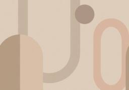 Superfresco Easy Oval Geo Pop Neutral Print To Order 3m x 2.8m Mural in Beige - thumbnail 2