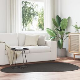 "Berkfield Home Rug ""HUARTE"" Short Pile Soft & Washable Anthracite 140x200 cm - Size: Medium" - thumbnail 1
