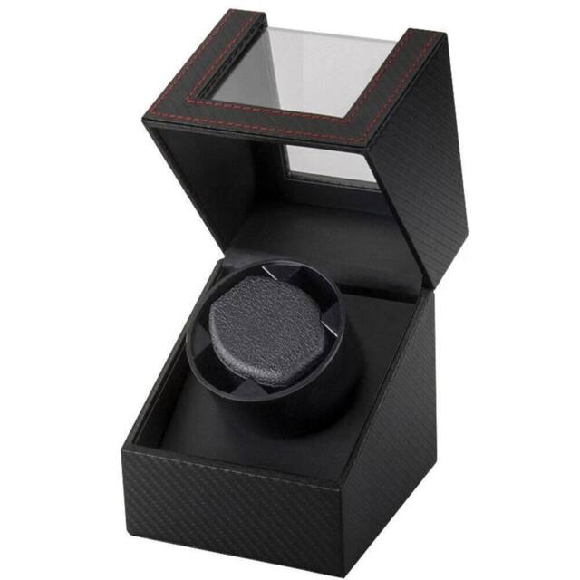 Havendro Single Rotating Watch Winder Display Case in Black - image 1