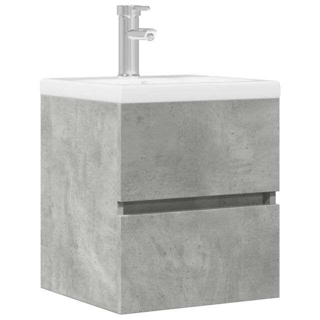 Berkfield Home Sink Cabinet Concrete Grey 41x38.5x45 cm Engineered Wood - image 1