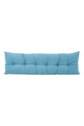 Living and Home Cozy Upholstered Headboard Pillow in Blue - Size: Large - thumbnail 4