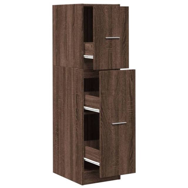 Berkfield Home Apothecary Cabinet Brown Oak 30x41x118 cm Engineered Wood - Size: 30 x 41 x 118 cm - image 1