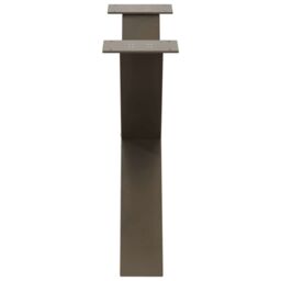 Berkfield Home Coffee Table Legs X-Shaped 2 pcs Natural Steel 70x(42-43) cm Steel in Brown - thumbnail 6