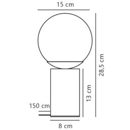 Nordlux Modern Indoor Table Lamp Brown Glass E14 Hand Blown Glass - Mains Powered, IP20 - thumbnail 6