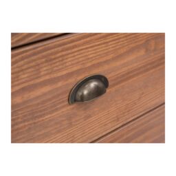 Cabinet Bits Padua 3 Drawer Dressing Table Set Brass Cup Handle in Brown - thumbnail 3