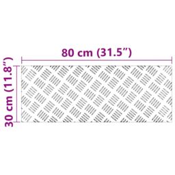Berkfield Home Aluminium Checker Plates 4 pcs Anti-Slip 80x30 cm - Size: Medium - thumbnail 6