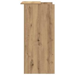 Berkfield Home Reception Desk Artisan Oak 55x50x103.5 cm Engineered Wood in Brown - thumbnail 6