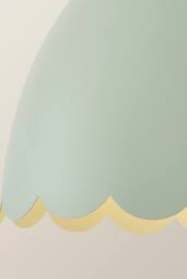 ValueLights Millie Pair of Flower Style Scallop Adjustable Wall Lights & Bulbs in Pale Green - thumbnail 6