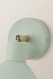 ValueLights Millie Pair of Flower Style Scallop Adjustable Wall Lights & Bulbs in Pale Green - thumbnail 5