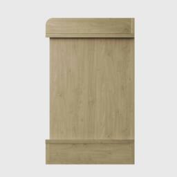 FORGEVIO Shoe Bench Oak Storage Compartments in Brown - thumbnail 3