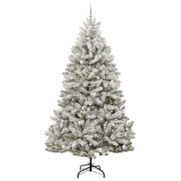 Berkfield Home Artificial Christmas Tree Green & White 270 cm PVC & Metal - thumbnail 3