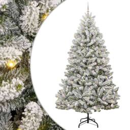 Berkfield Home Artificial Christmas Tree Green & White 270 cm PVC & Metal - thumbnail 2
