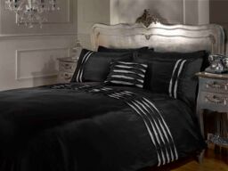 Rapport Home Crystal Boudoir Filled Cushion (50x30 cm) in Black - Size: 30 cm x 50 cm - thumbnail 1