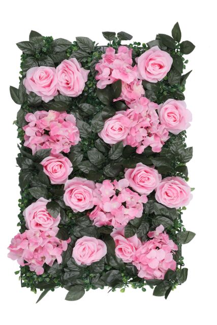 Neel Blue Hydrangea Artificial Flower Wall Panel for Wedding Decoration in Dark Pink - image 1