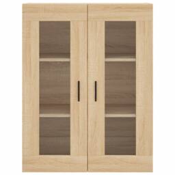 Berkfield Home Highboard Sonoma Oak 69.5x34x180 cm Engineered Wood in Light Tan - thumbnail 6