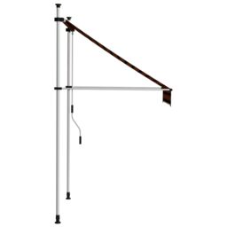 Berkfield Home Manual Retractable Awning 100 cm Orange & Brown - thumbnail 3
