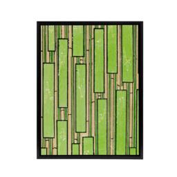 "Artery8 Green Bamboo Vintage Pattern Framed Canvas Wall Art Print Furuya Korin - Size: W12"" x H16""" - thumbnail 1