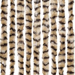 Berkfield Home Fly Curtain Beige & Brown 100x230 cm Chenille - thumbnail 5