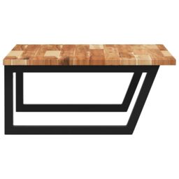 Berkfield Home Basin Shelf Wall Mounted Steel & Solid Wood Acacia in Brown - thumbnail 5