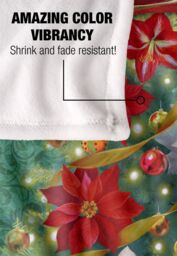 JQ Licensing Lc-Jp Spirit of Christmas Poinsettias Silky Touch Super Soft Throw Blanket 152 X 127 cm in White - thumbnail 4