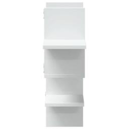 Berkfield Home Wall Shelf White 124.5x18x60.5 cm Engineered Wood - thumbnail 5