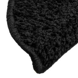 Berkfield Home Stair Mats 10 pcs 56x17x3 cm Black - Size: Medium - thumbnail 6