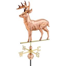 Good Directions Farmhouse Copper Stag Weathervane - H124 x W56 x L44 cm