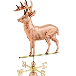 Good Directions Farmhouse Copper Stag Weathervane - H124 x W56 x L44 cm - thumbnail 2