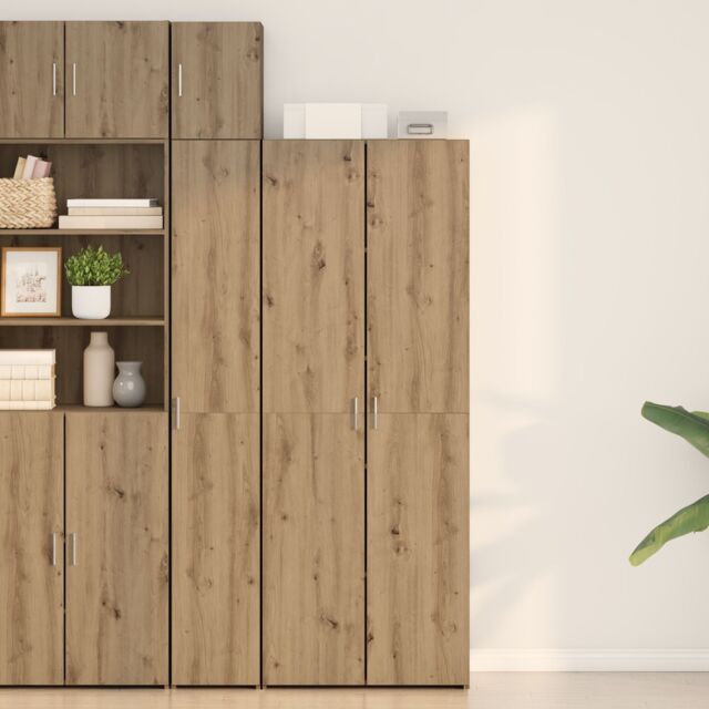 Berkfield Home Highboard Artisan Oak 70x42.5x185 cm Engineered Wood in Brown - image 1