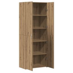 Berkfield Home Highboard Artisan Oak 70x42.5x185 cm Engineered Wood in Brown - thumbnail 5