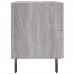 Berkfield Home Modern Bedside Cabinet Grey Sonoma 40x35x47.5 cm Engineered Wood - thumbnail 7