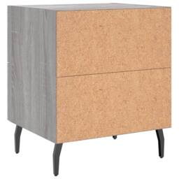 Berkfield Home Modern Bedside Cabinet Grey Sonoma 40x35x47.5 cm Engineered Wood - thumbnail 8