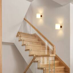 COMELY 4W Vintage Wooden Wall Lights Indoor E27, Glass lamps, 3000K/4500K/6500K in Walnut - thumbnail 6