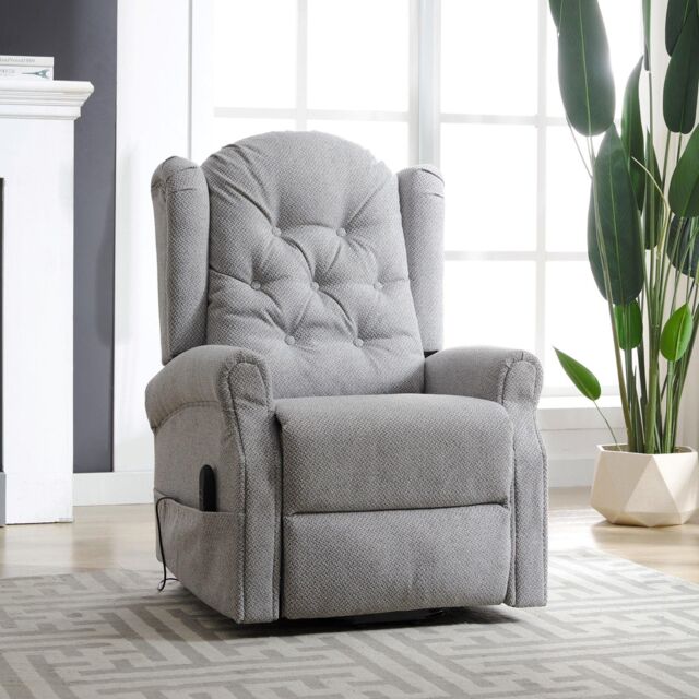 Artemis Home Crawley Electric Riser Recliner with Massage & Heat in Light Grey - image 1