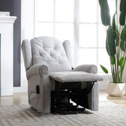 Artemis Home Crawley Electric Riser Recliner with Massage & Heat in Light Grey - thumbnail 4