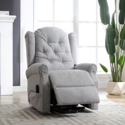 Artemis Home Crawley Electric Riser Recliner with Massage & Heat in Light Grey - thumbnail 3