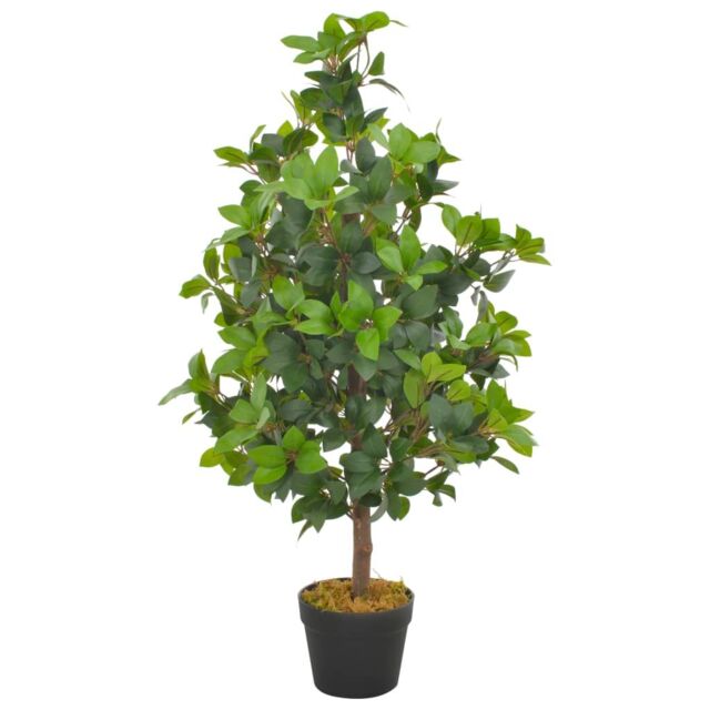 Berkfield Home Artificial Plant Laurel Tree with Pot Green 90 cm - image 1