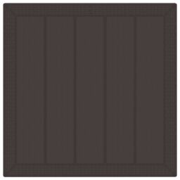 Berkfield Home 5 Piece Garden Dining Set with Cushions Brown Poly Rattan - thumbnail 6