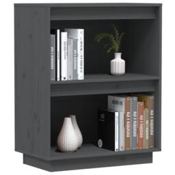 Berkfield Home Beautiful Console Cabinet Grey 60x34x75 cm Solid Wood Pine - Size: 60 x 34 x 75 cm - thumbnail 4